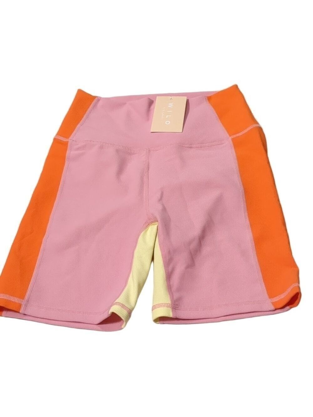 Wilo color block bike shorts size small
